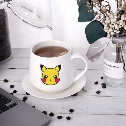 10/30/60-Piece Pokémon Pikachu Sticker Set - Cute Cartoon Vinyl Decals for Laptops, Notebooks, Skateboards, Bikes, and Suitcases