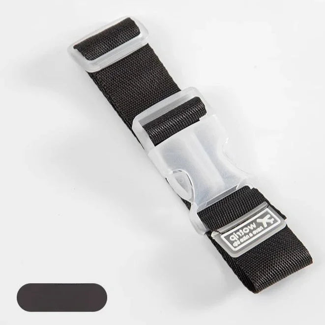 Sturdy Adjustable Luggage Strap – Lightweight Polyester Suitcase Belt with Hanging Buckle for Easy Bag Identification