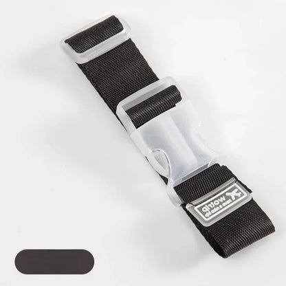 Sturdy Adjustable Luggage Strap – Lightweight Polyester Suitcase Belt with Hanging Buckle for Easy Bag Identification