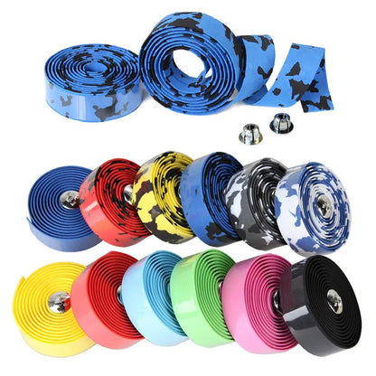 Bicycle Handlebar Tape – Anti-Vibration PU EVA Non-Slip Breathable Road Bike Bar Wrap for Racing