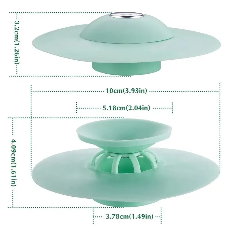  Push-type Sink Stopper & Floor Drain  for a Clog-Free