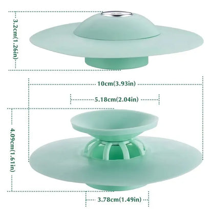  Push-type Sink Stopper & Floor Drain  for a Clog-Free
