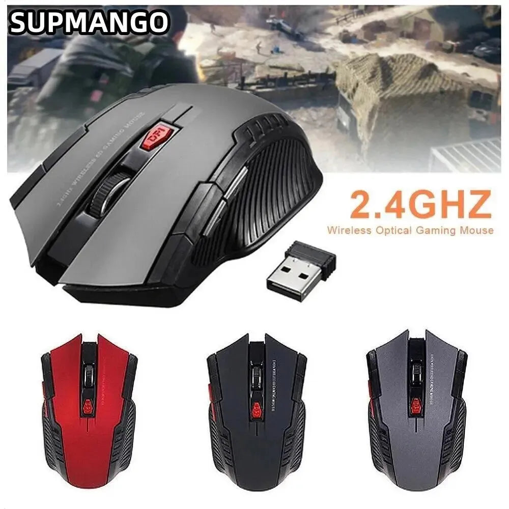 Mini 2.4 GHz Wireless Optical Mouse - 113 Battery Version, Portable Mouse for Notebook Computer, Wireless USB Mouse