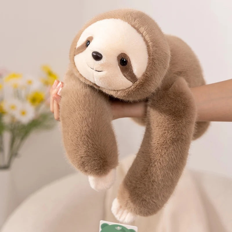 Long Arm Weighted Plush Animal – Soft Fluffy Stuffed Raccoon, Koala, Bear & Giraffe Pillow Toy