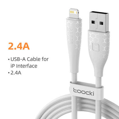 Toocki 2.4A Lightning Cable – Fast Charging USB Cord for iPhone 14/13/12/11 Pro Max, iPad, 8/7 Plus