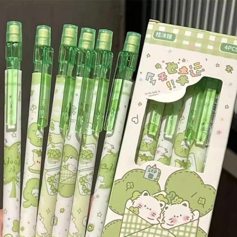 4-Piece 0.5mm Mechanical Pencil Set - Smooth-Writing Automatic Pencils with Erasers for School, Office and Everyday Use