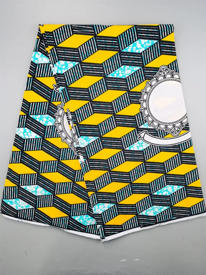2025 African Wax Fabric - High Quality Cotton Nigerian Ankara Batik Print Material for Sewing & Dresses