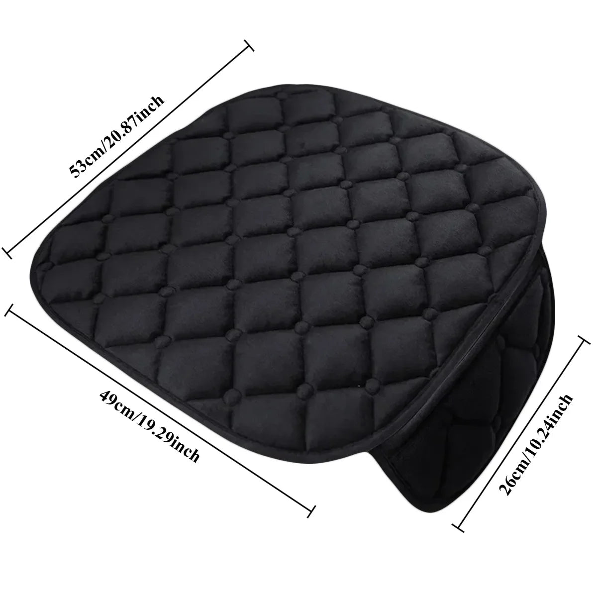 Plush Car Seat Cover - Soft Anti-Slip Universal Seat Cushion Protector