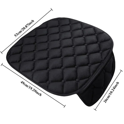 Plush Car Seat Cover - Soft Anti-Slip Universal Seat Cushion Protector