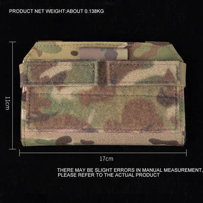 Tactical Admin Phone Pouch MOLLE – Military Hunting Vest Front Panel Map Holder & Utility Carrier Bag for Outdoor Navigation