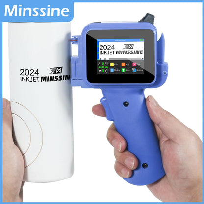Mini Handheld Inkjet Printer 12.7mm – Portable QR Code, Barcode, Batch, Date, Logo & Expiry Date Coding Machine for Industrial Marking & Printing