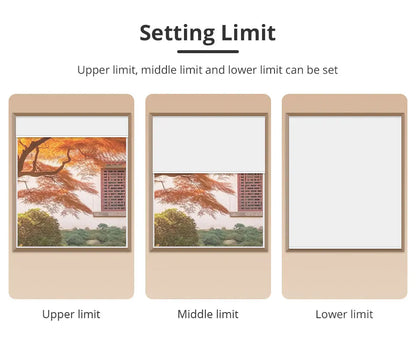 Zemismart Matter Smart Roller Shade Blinds – Motor with Built-in Battery, 38mm Tube, Compatible with HomeKit, Google Home, SmartThings App