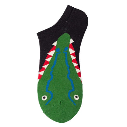Combed Cotton Ankle Socks for Men & Women - Funny Beer, Fruit & Food Novelty Low Cut Socks (EU 38-43)