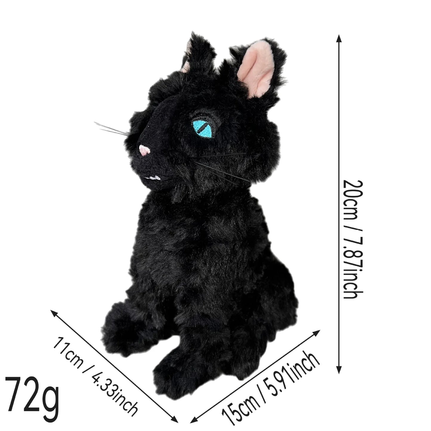 28cm Coraline Plush Toy – Kawaii Cartoon Figure, Soft Pillow Doll for Kids, Collectible & Birthday Gift