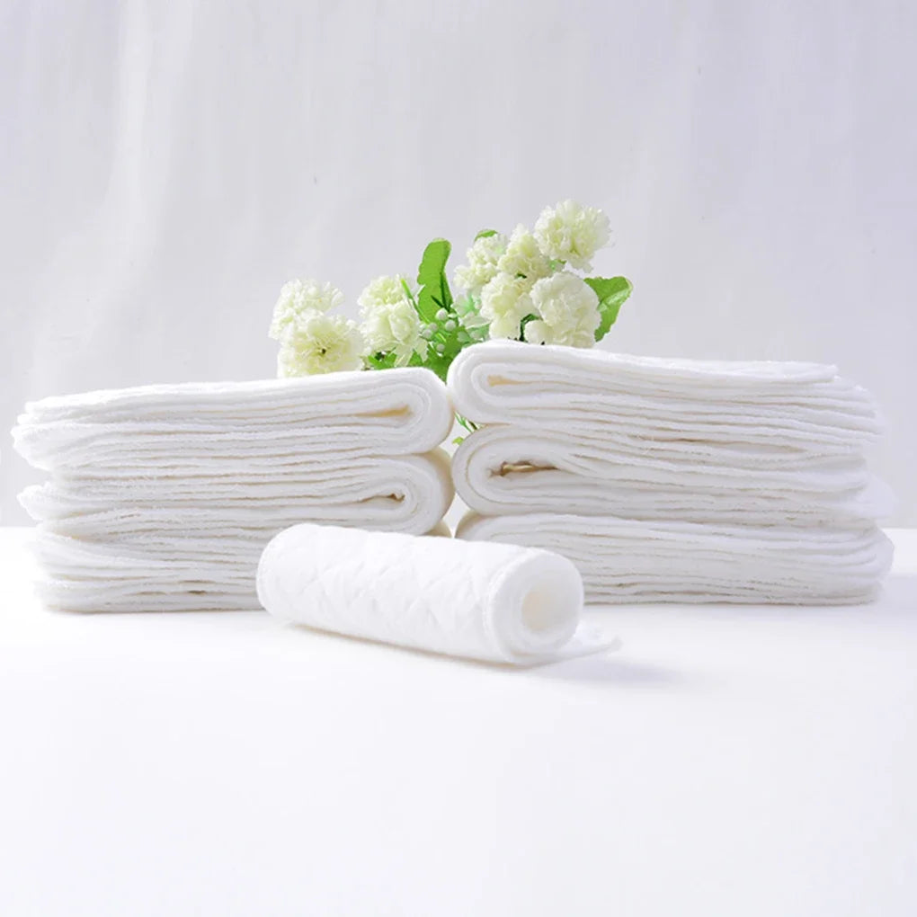 10pcs Cotton Baby Diapers – Washable & Reusable Folding Diaper Pads for Kids Changing