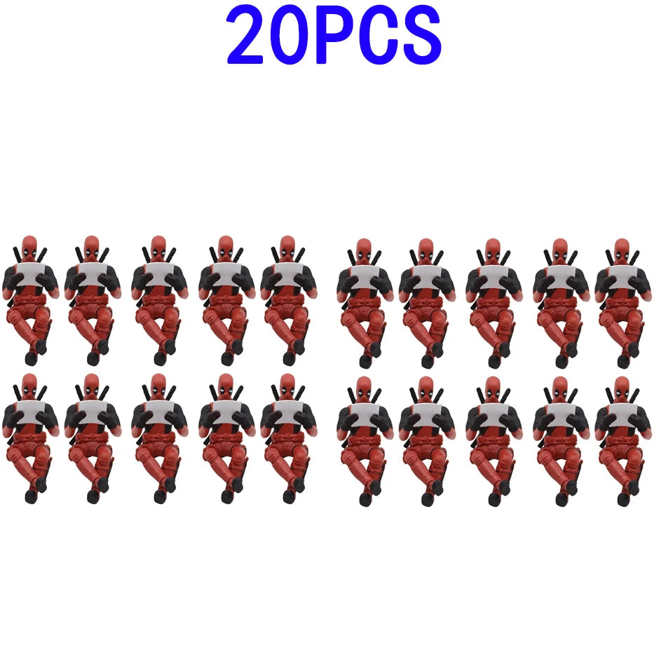 Deadpool & Wolverine Movie Figures – Cute Action Toy Dolls & Plush Decor for Kids’ Birthday Gifts