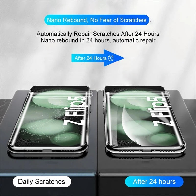 6-in-1 Hydrogel Film for Samsung Galaxy Z Flip 5/6 – Rear Camera Lens & Front Screen Protector