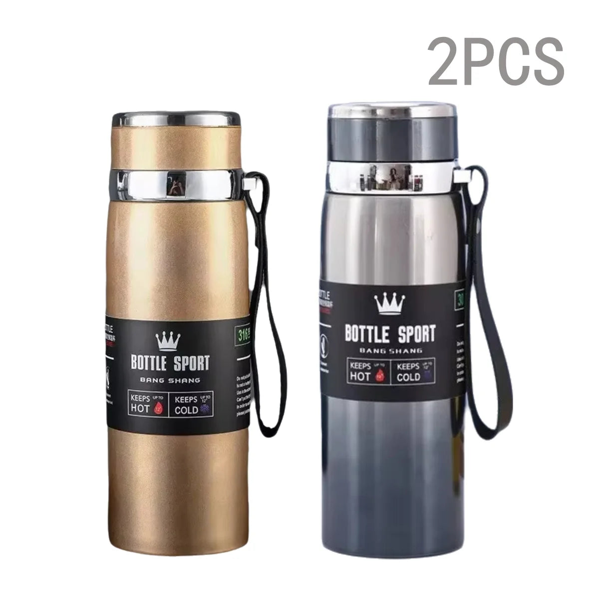 1000ml Stainless Steel Thermal Bottle – Double Wall Vacuum Insulated Leakproof Thermos for Coffee & Tea, Office Travel Flask