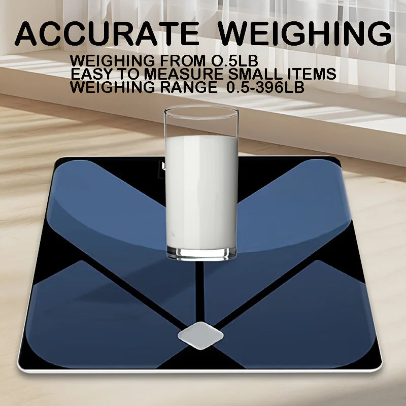 High Precision 400lb Digital Bathroom Scale with Backlit LCD & Temperature Display – Battery Powered for Home, Bathroom & Dorm Use