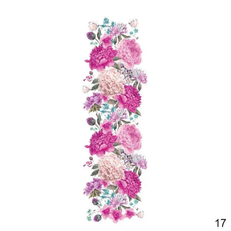 16 Designs Full Arm Temporary Tattoo Sleeves - Waterproof Body Art Stickers for Men & Women Fashion Style