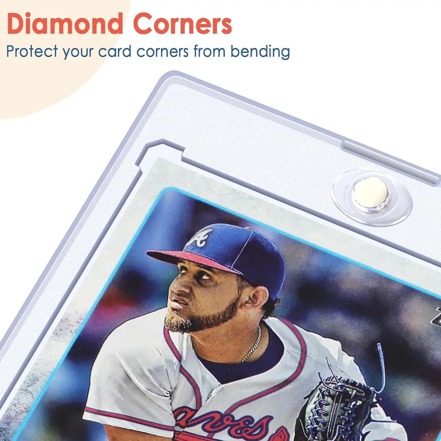 Magnetic 35PT Card Holder – Hard Plastic Protector Case for Trading Cards, Sports, Yugioh, Baseball, & Football