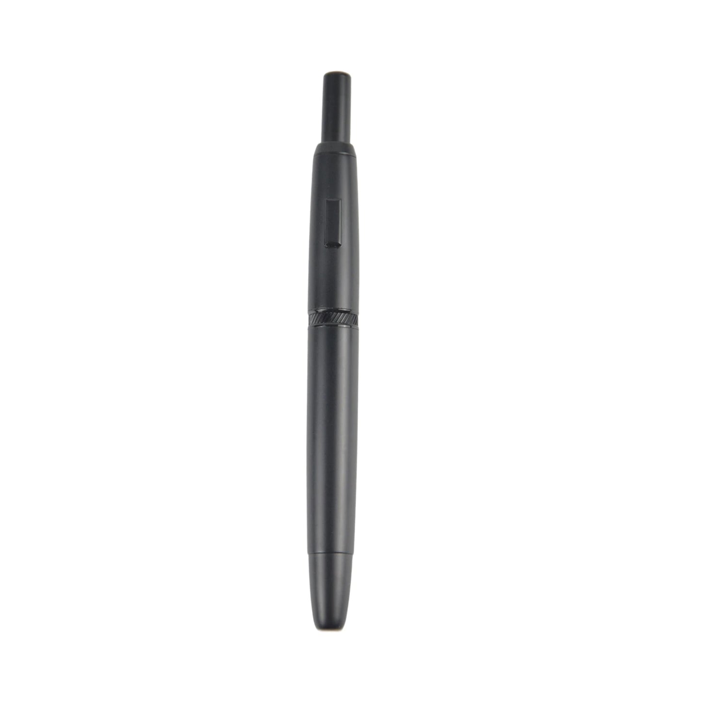 MAJOHN A1 Retractable Fountain Pen – EF 0.4mm Nib, Matte Black Metal Ink Pen with Converter, Ideal for Students and Gifts