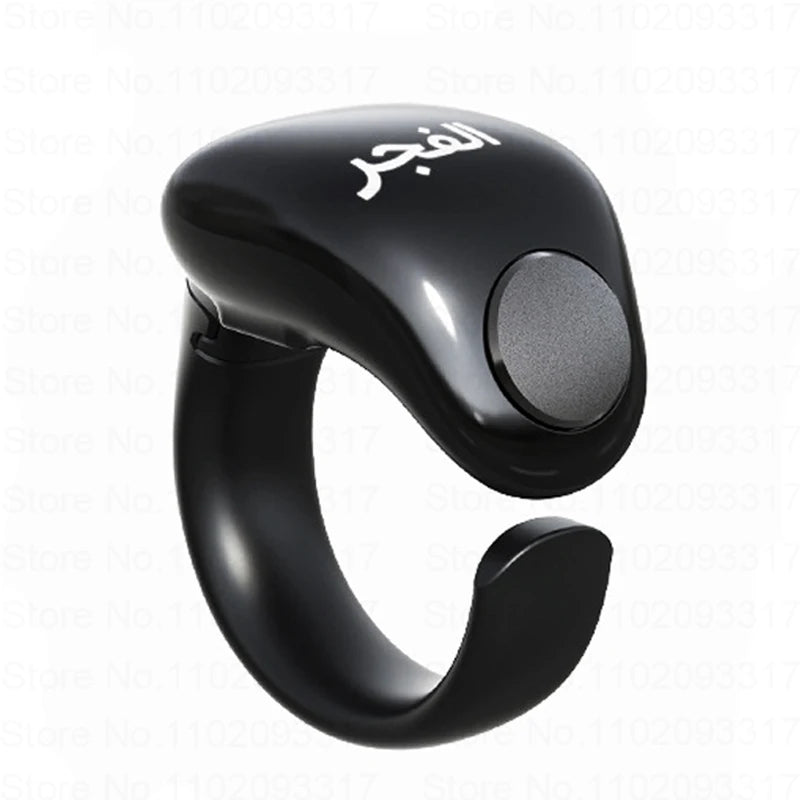 Weslamic Smart Tasbeeh Zikr Ring – Digital Islamic Tally Counter with Prayer Reminder, Magnetic Charging & Waterproof