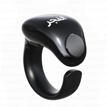 Weslamic Smart Tasbeeh Zikr Ring – Digital Islamic Tally Counter with Prayer Reminder, Magnetic Charging & Waterproof
