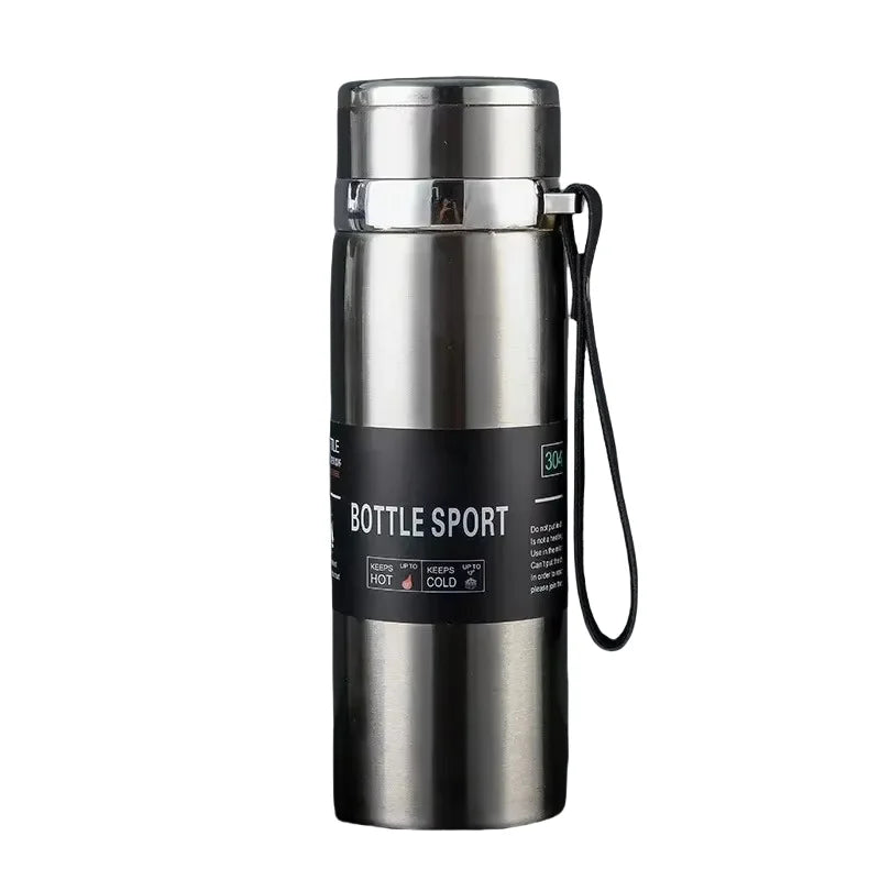 1L Stainless Steel Thermal Water Bottle – Vacuum Insulated Thermos Flask for Hot & Cold Drinks, Coffee & Tea Travel Bottle