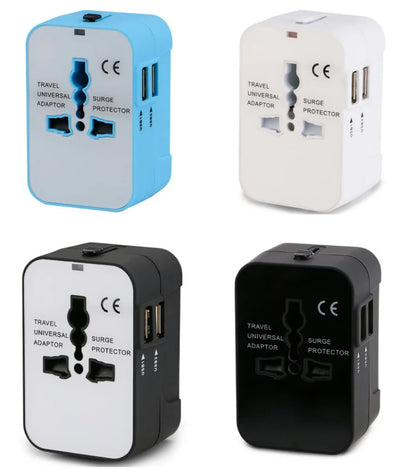 Travel Adapter with Dual USB Port - Universal UK to EU Plug Converter - Hot Sale Item