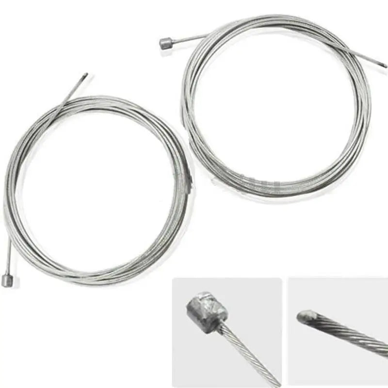 MTB Bicycle Brake Cable Set - 2M Gear Shifter Speed Line Inner Wire for Road Bike & Fixed Gear Cycling Repair