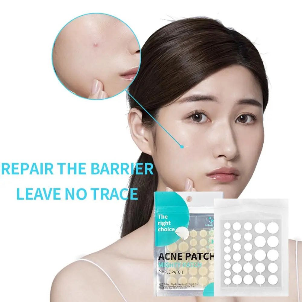 30-Piece Hydrocolloid Salicylic Acid Pimple Patches - Invisible Acne Spot Stickers for Blemish Coverage and Skincare