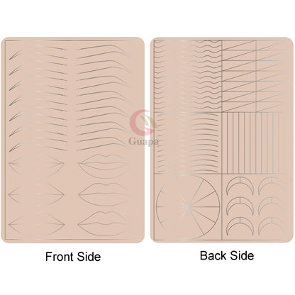 Microblading Practice Skin Sheets — Eyebrow Segment Tip Joint Texture for Semi-Permanent Makeup Training