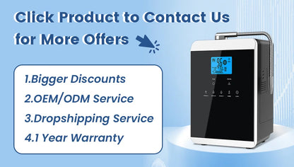 11-Plate Platinum Alkaline Water Ionizer Machine — Household PH 4.5~10.5 Acid & Alkaline Water Generator