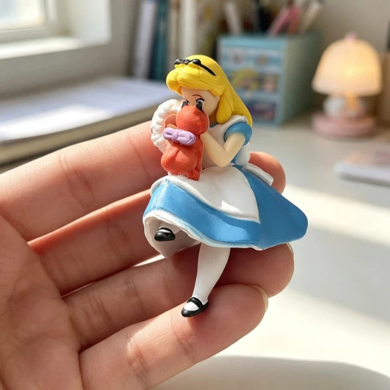 Alice’s Blind Box Mini Figures - Handmade Cartoon Desktop Decorations & Surprise Collectible Souvenirs, 8-Piece Set