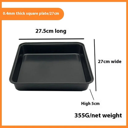 Carbon Steel Nonstick Rectangular Roasting & Baking Pan — Loaf, Bread, Cake & Pastry Tray for Kitchen
