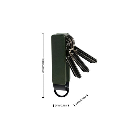 Minimalist Aluminum Key Organizer for Men & Women – Compact Alloy Key Holder & Keychain Gift