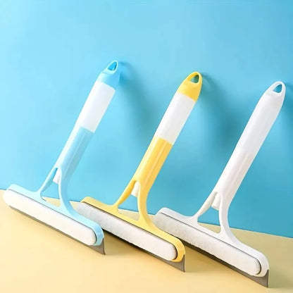 3-in-1 Multi-Function Glass Cleaner – Household Mirror Scraper with Watering Can & Window Scraper Tool