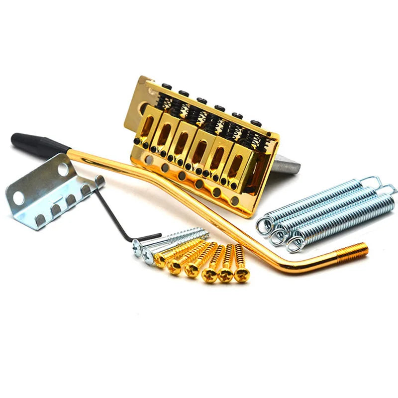 6-String Guitar Bridge Saddle Tailpiece — Tremolo Bridge for Strat SQ ST Electric Guitars, Standard Guitar Accessory