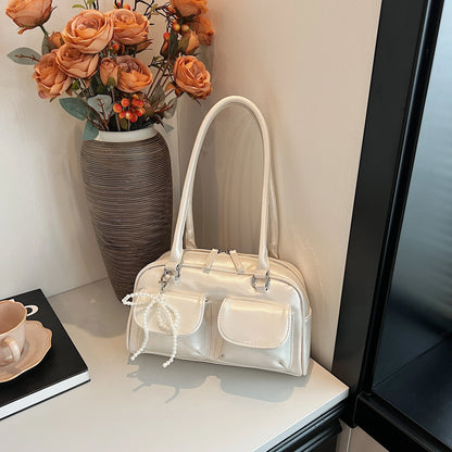 Fashionable Underarm Bow Pillow Bag for Women – 2024 Korean Edition Simple Trendy Shoulder Bag