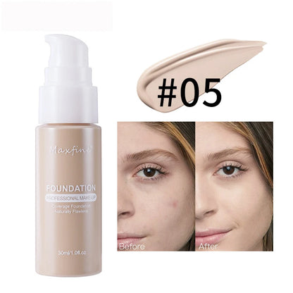 Waterproof Liquid Foundation – Sweat-Resistant Makeup with Effective Concealer Coverage