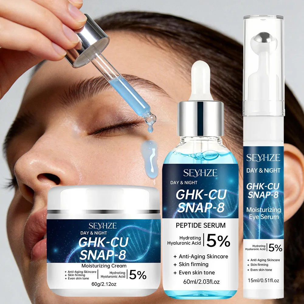 SEYHZE Facial Skincare Kit - Eye Essence, Moisturizing Cream & Serum for Deep Hydration, Skin Firming & Even Tone