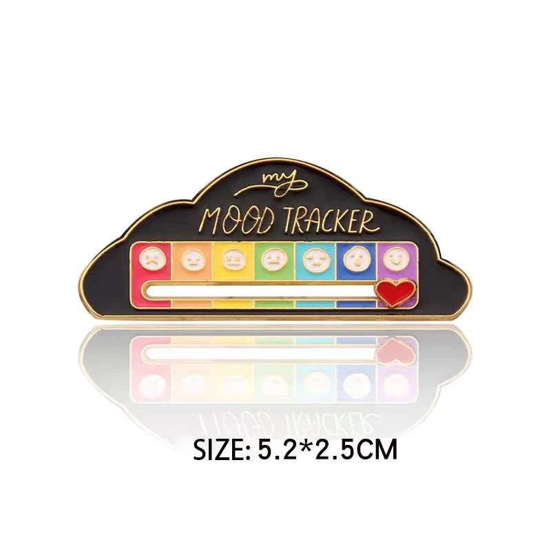 Mood Conversion Energy Brooch – My Social Battery Expression Pin for Men & Women, Clothing Badge