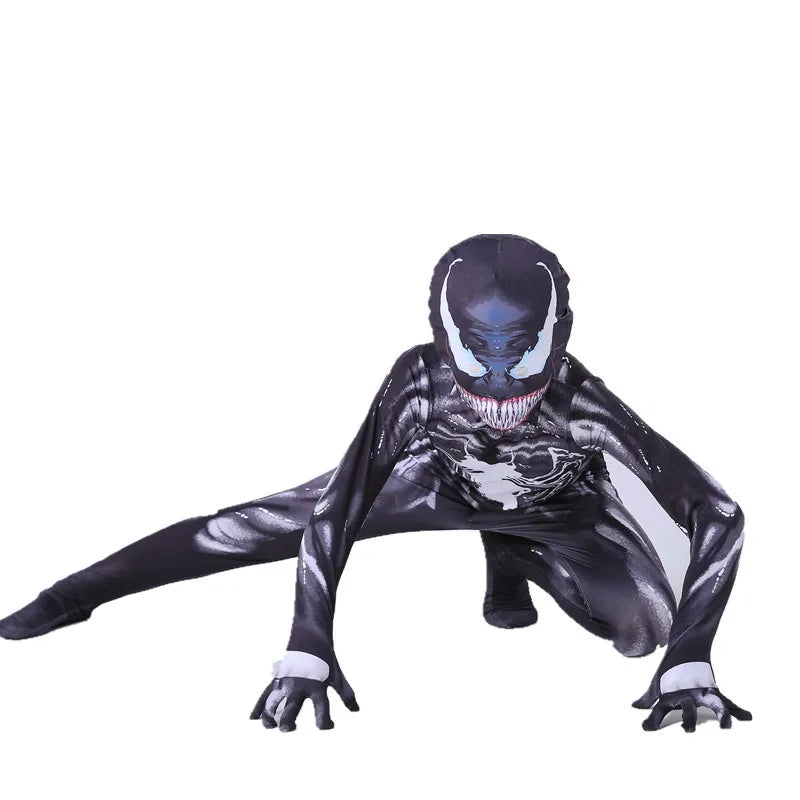 Kids Spider-Man Cosplay Costume – 3D Style Spiderman Suit for Halloween, Party & Venom Theme