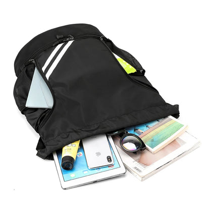 Fitness & Sports Backpack | Gym Bag for Women & Men, Basketball, Soccer, Football Storage with Drawstring Training Knapsack