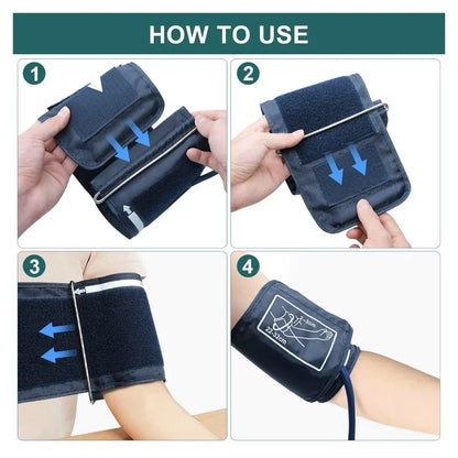 Spanish Voice Digital Arm Blood Pressure Meter – Medical Tonometer, Tensiometer, Sphygmomanometer with Pulse Measurement