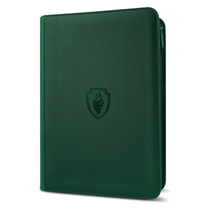 9-Pocket Trading Card Binder - 360-Card Zipper Album with Premium PU Cover