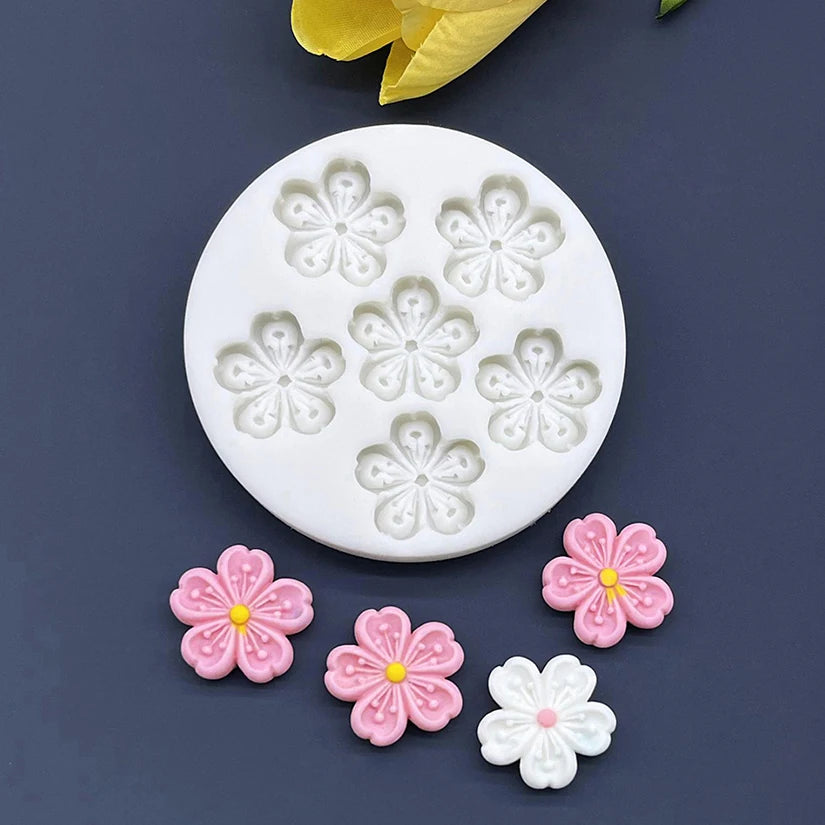 Flower Daisy Silicone Mold — Sugarcraft, Fondant & Cupcake Baking Tool for Cake Decoration