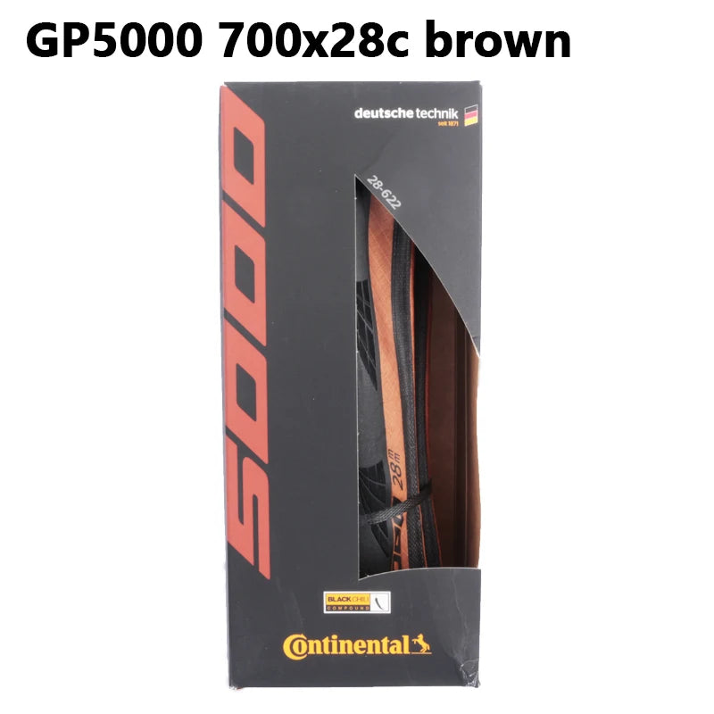 Continental Grand Prix 5000 Road Bike Tire – 700C, 700x25c, 700x23c, 700x28c, 700x32c Folding Black Tire