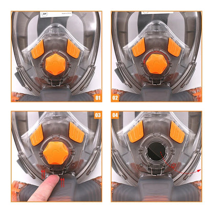 Full Face Snorkel Mask - Anti-Fog Wide-View Foldable Diving Mask for Adults